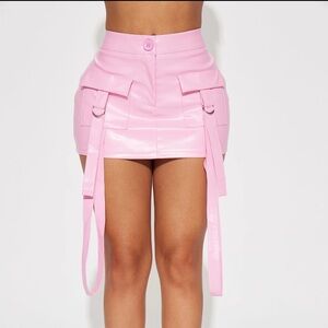 Fashion Nova Down for You cargo mini skirt